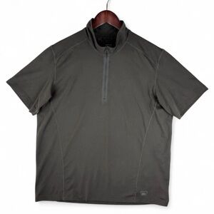 REI Men’s 1/4 Zip Trail Running Hiking Pullover Shirt Gray Outdoors Golf Size XL